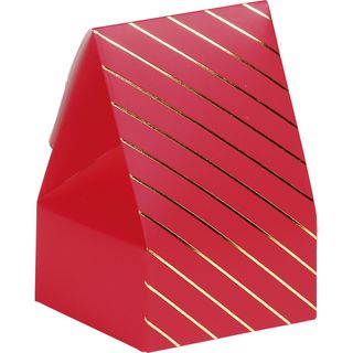 Ballotin papier rouge/dorure  chaud or 