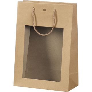 Bag paper kraft PVC window 