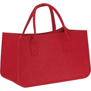 Bag felt rectangular red 2 handles 