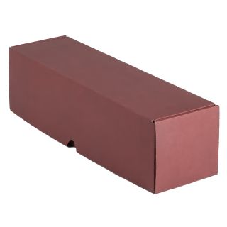 Box wine cardboard kraft/burgundy 1 magnum delivered flat