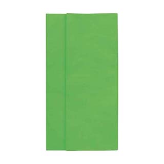 Papel de seda cor verde - Pacote de 240 peas