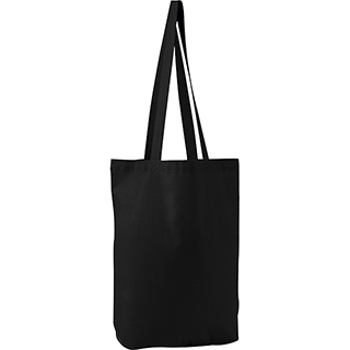 Bag cotton black without decoration 2 handles 