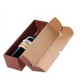 Box wine cardboard kraft/burgundy 1 magnum delivered flat
