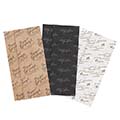 Tissue paper sheets VOYAGE GOURMAND kraft/black - Pack of 240
