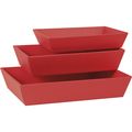 Corbeille carton TAPIS ROUGE texture rouge/noir livraison  plat 